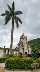 San Andres de Cuerquia, Antioquia, Colombia. August 31, 2025. Catholic parish located in the town's...