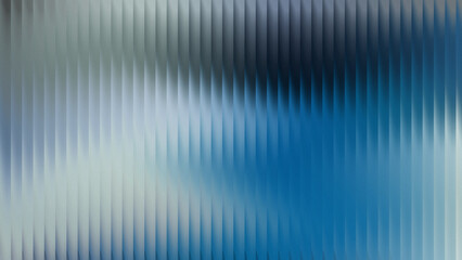 Obraz premium Abstract vertical ribbed glass texture with soft blue and grey hues