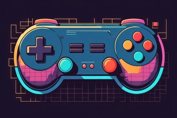 Retro Gaming Controller A Blast from the Past, Pixel Perfect Design