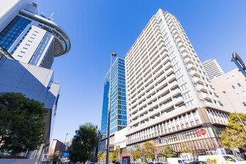 文京シビックセンター周辺の春日駅地上の町並み