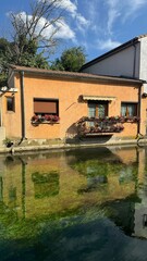 Obraz premium house on the canal in france