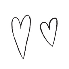 HandDrawn Hearts Illustration Ideal for Love and RomanticThemed Projects or Events