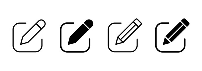 Edit icon vector. edit document sign and symbol. edit text icon. pencil. sign up