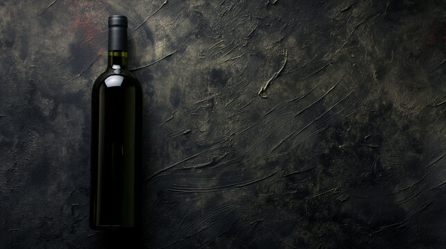 Uma garrafa de vinho tinto