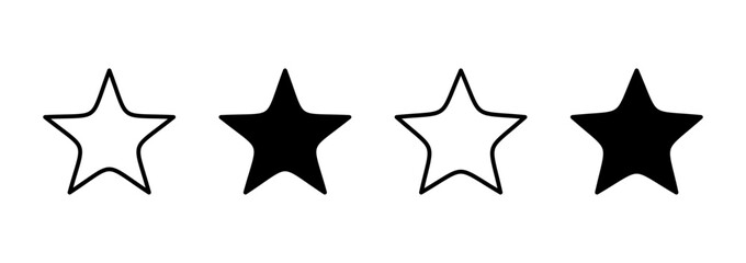 Star icon vector. rating sign and symbol. favourite star icon