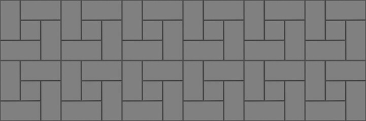 silhouette Pinwheel tiling seamless pattern