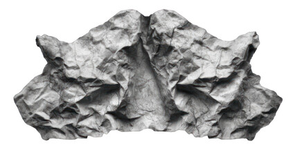 Crumpled paper, symmetrical form