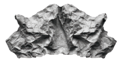 Crumpled paper, symmetrical form