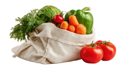 Fresh produce in a reusable bag (4)