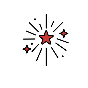 Vector Illustration of Star Icon &ndash; Decorative Symbol and Design Element