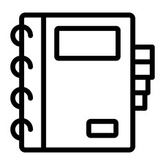 Fototapeta premium notebook Line Icon