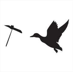 hunting vector silhouette