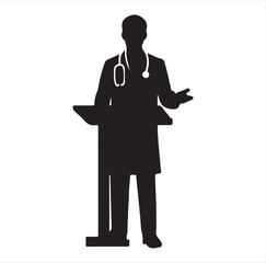 doctor  vector silhouette