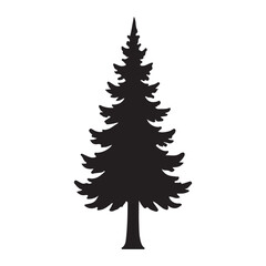 pine tree vector silhouette