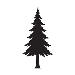 pine tree vector silhouette
