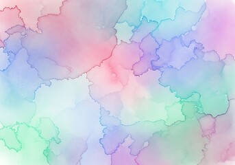 Iridescent dreams: Ethereal watercolor patterns blending pastel shades in a fluid dance of color