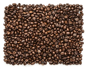 Roasted Coffee Beans Texture Background Close Up