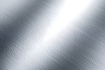 Elegant silver metal surface with a brushed texture, ideal for hi tech and industrial designs