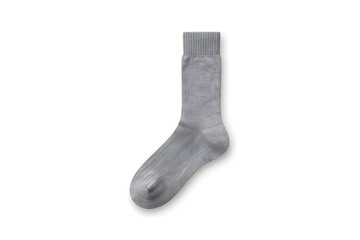 Elegant single sock presented on a pure surface showcasing attention to detail and quality