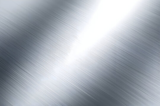 Elegant silver metal surface with a brushed texture, ideal for hi tech and industrial designs