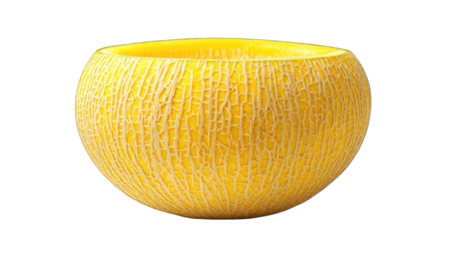 Ripe cantaloupe half, bowl shape