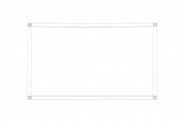 Simple white rectangular frame with rounded corners on a transparent background, perfect for adding a touch of elegance to any design