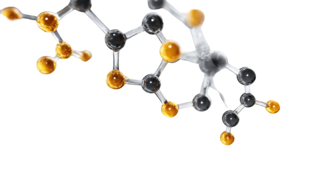 Molecular structure, scientific illustration