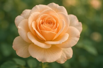 Peach Rose: A captivating close-up reveals a breathtaking peach rose in full bloom, showcasing delicate petals, intricate details, and a soft.