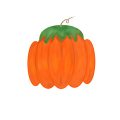 pumkin illustration for halloween transparent background