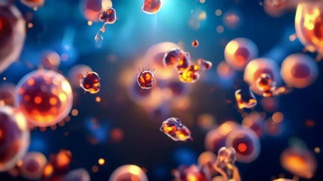 3D Animation of Microscopic View of Cancer Stem Cell Being Destroyed by Near-Infrared Photoimmunotherapy. Visualization of NIR-PIT.