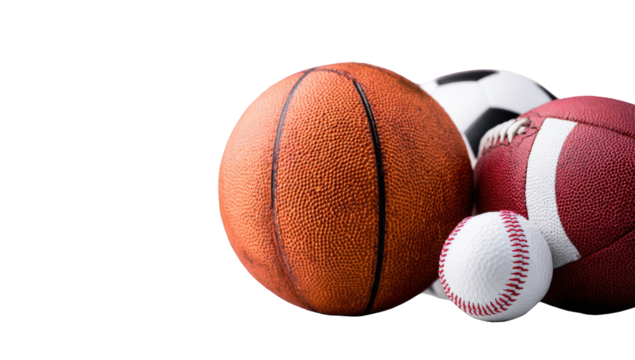 Close-up of various sports balls (1)