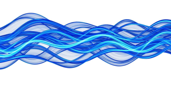 Stunning abstract design with moving blue energy waves, perfect for modern digital backgrounds and digital business presentations.