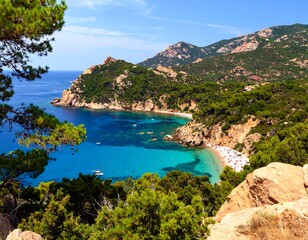 Coastal View, Mediterranean Beach, Italy