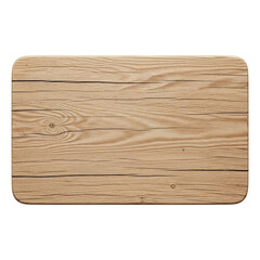 3D wooden board with natural grain, perfect for mockups, branding, and personal or professional projects, minimalist, isolated on a solid white background