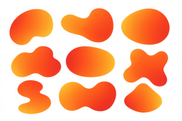 Modern abstract graphic elements with gradient colors, perfect for web design, banners, presentations, and social media posts