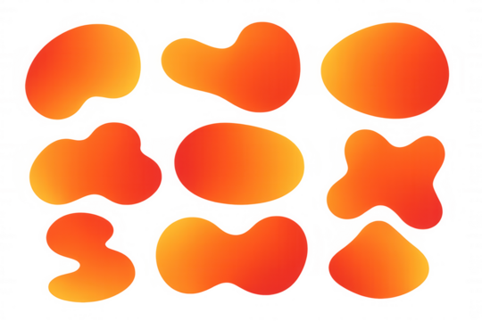 Modern abstract graphic elements with gradient colors, perfect for web design, banners, presentations, and social media posts