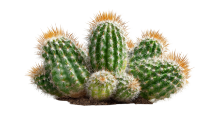 Cluster of small cacti with fuzzy tips