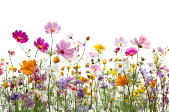 Vibrant flower meadow