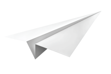 paper airplane isolated on transparent background Remove png, Clipping Path, pen tool