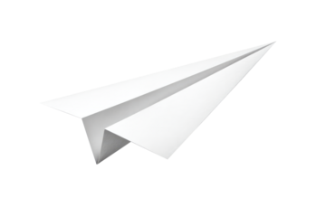 paper airplane isolated on transparent background Remove png, Clipping Path, pen tool