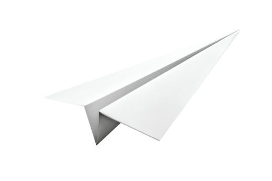 paper airplane isolated on transparent background Remove png, Clipping Path, pen tool