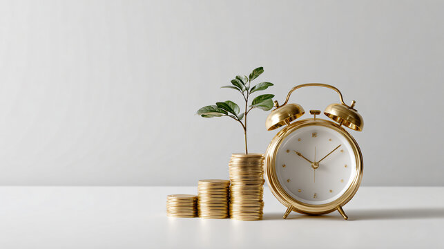 Time Money Growth Concept
