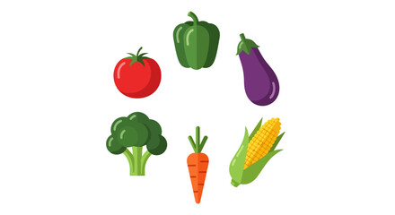 Assortment of Fresh Vegetables Arranged in a Circular Pattern, Ideal for Promoting Healthy Eating, Recipes, and Educational Resources on Nutrition