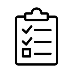 Decision Checklist Line Icon of Group decision-making Apps Icon Set