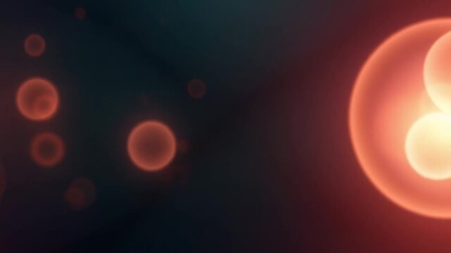 Light Leaks abstract 4K footage. Moving blinking circle lens glow flare bokeh overlays natural animation defocused blurred color background. Compositing over your footage, stylizing , transitions