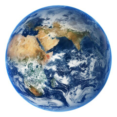 earth globe on white background