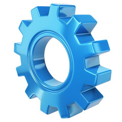 Abstract Blue Gear