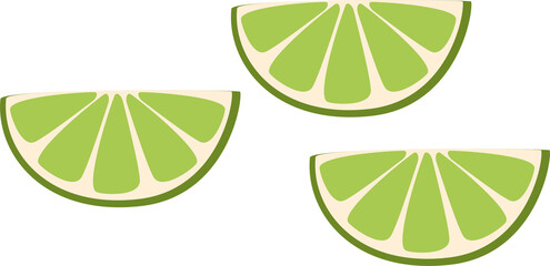 Fresh Lime and Slice, green lime