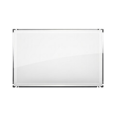 Modern, minimalist 3D glass plate, perfect for mockups, branding and personal or professional projects, isolated on a solid white background.