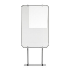 Modern, minimalist 3D glass plate, perfect for mockups, branding and personal or professional projects, isolated on a solid white background.